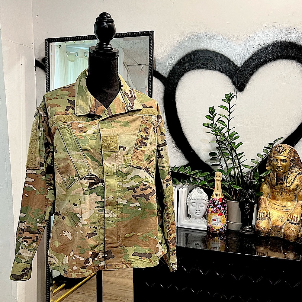 Vintage military camouflage jacket
